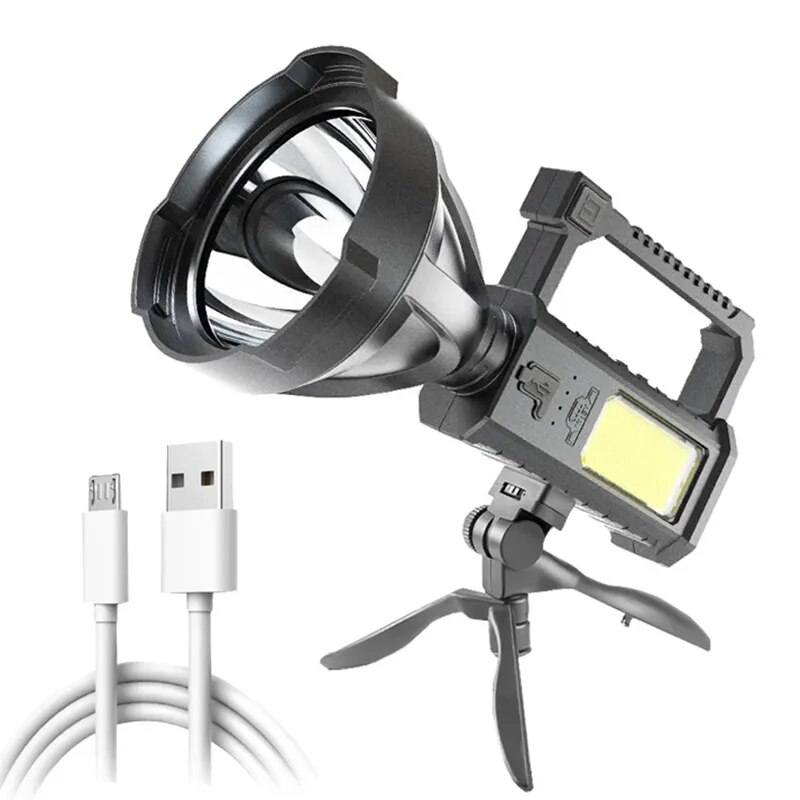 USB 충전식 휴대용 램프 야외 Led 비상 프로젝션 램프 브래킷 램프 Cob 서치라이트, 비상 손전등